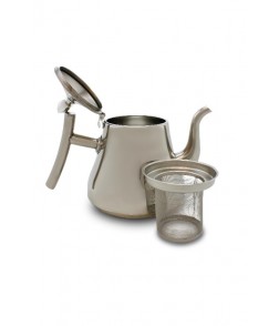Stainless steel silver teapot 1L Stainless steel silver teapot 1L