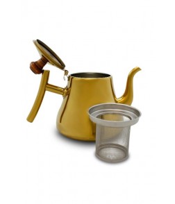 Stainless steel gold teapot 1L Stainless steel gold teapot 1L