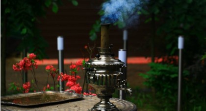 Safety instructions when heating up the firewood samovar