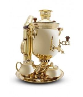 Samovar on coal, charcoal, firewood 7 liters "Classic" in the set "Gift"