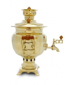 Samovar on coal, charcoal, firewood 2.5 liters "Round" Samovar on coal, charcoal, firewood 2.5 liters "Round"