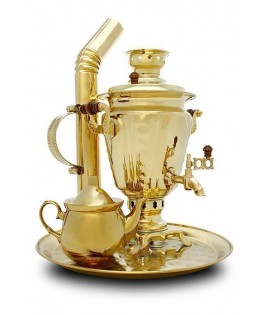 Samovar on coal, charcoal, firewood 2.5 liters "Practical" in set "Present"
