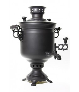 Samovar on coal, charcoal, firewood 5 liters "Black ember" Samovar on coal, charcoal, firewood 5 liters "Black ember"