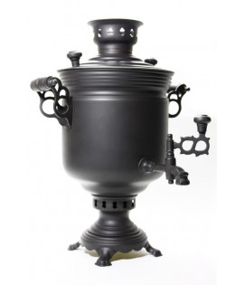 Samovar on coal, charcoal, firewood 5 liters "Black ember"