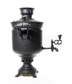 Samovar on coal, charcoal, firewood 5 liters "Black ember" Samovar on coal, charcoal, firewood 5 liters "Black ember"
