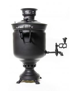 Samovar on coal, charcoal, firewood 5 liters "Black ember"