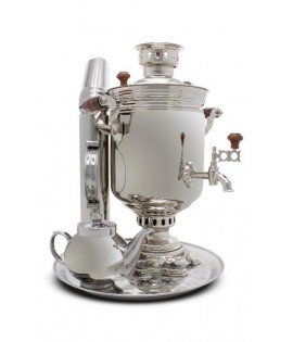 Samovar on coal, charcoal, firewood 5 liters "Original" in the set of "Present"