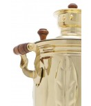 Samovar on coal, charcoal, firewood 5 liters "Gold leaf" in a set of "Present"