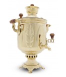 Samovar on coal, charcoal, firewood 5 liters "Golden List" in the set "Gift"