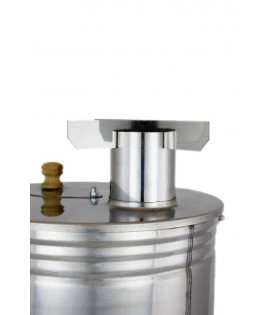 Samovar on coal, charcoal, firewood for tourism and long hikes, camping pot