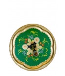 Samovar Russian traditional electric 3 liters "Roung" in the set "Chamomile" hand-painting 