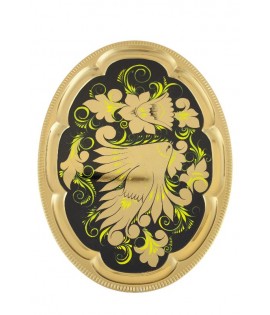 Samovar electric 3 liters "Round" in the set "The Rooster on the Gold" hand-painting  Samovar electric 3 liters "Round" in the set "The Rooster on the Gold" hand-painting