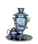 Electric samovar 3 liters "Acorn" hand-painting "Winter Night" (auto power off)