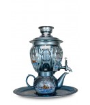 Samovar electric 3 liters "Tula" in the set "Winters Night" hand-painting 