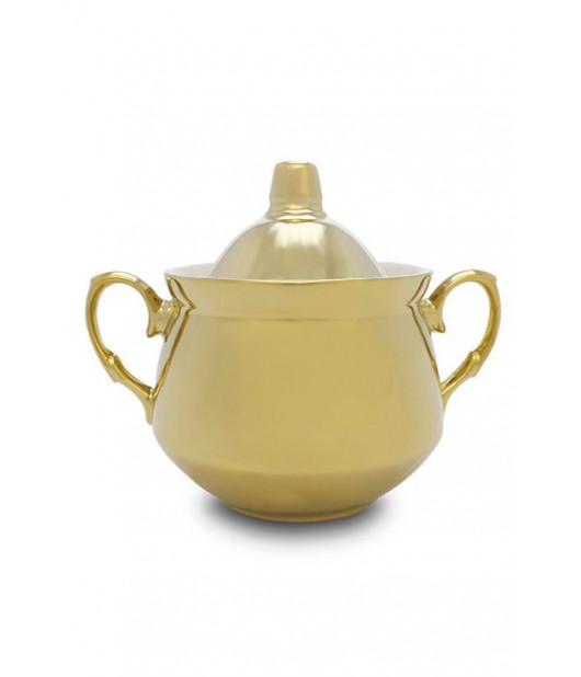 Ceramic sugar bowl "Golden Amber"