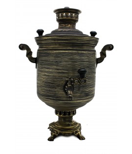 Samovar on coal, charcoal, firewood 7 liters "Classic craquelure big size"
