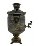 Samovar on coal, charcoal, firewood 5 liters "Classic craquelure" in set "Gift"