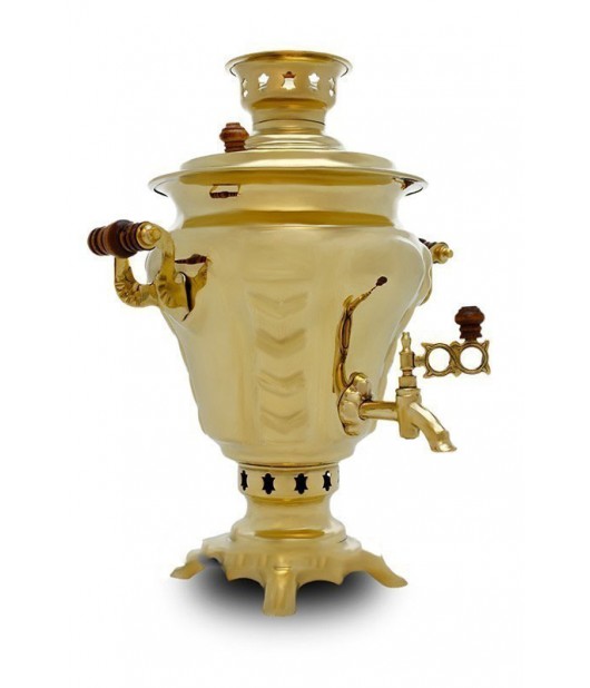 Samovar 2.5 L on wood "Pear" sharcoal, firewood 