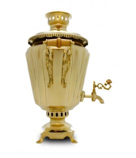 Samovar on coal, charcoal, firewood 5 liters "Pigtail"