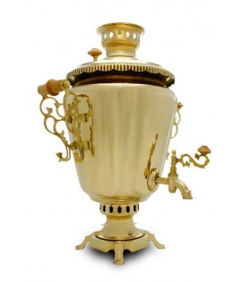 Samovar on coal, charcoal, firewood 5 liters "Pigtail"