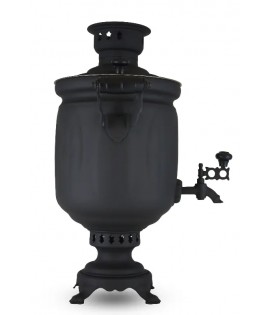 Samovar on coal, charcoal, firewood 5 liters "Black Pattern"
