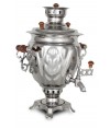 Samovar on wood, coal, 2.5 liters "Nickel Acorn" Samovar on wood, coal, 2.5 liters "Nickel Acorn"