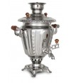 Samovar on wood, coal, 2.5 liters "Silver Teapot" Samovar on wood, coal, 2.5 liters "Silver Teapot"