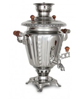 Samovar on wood, coal, 2.5 liters "Silver Teapot"