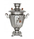Samovar on wood, coal, 2.5 liters "Silver Teapot" with sugar bowl 