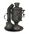 Samovar on coal, charcoal, firewood 5 liters "Classic craquelure" in set "Present" Samovar on coal, charcoal, firewood 5 liters "Classic craquelure" in set "Present"