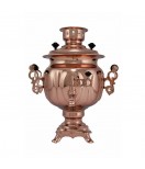 Samovar electric 3 liters "Round" copperplated 