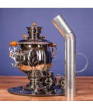 Samovar combined 4.5 liters "Silver Ball"