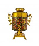 Samovar electric 25 liters "Tula" hand-painting "Classic Khohloma" 