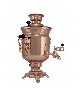 Samovar electric 3 liters "Bank" copperplated  Samovar electric 3 liters "Bank" copperplated