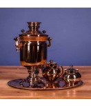 Samovar electric 3 liters "Bank" copperplated 