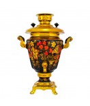 Samovar electric 3 liters "Cone" hand-painting "Classical Khokhloma" 