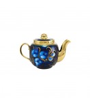 Samovar electric 3 liters "Tula" in the set for tea drinking "Zhostovo on blue" hand-painting 