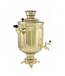 Samovar electric 10 liters "Tula" Gold Color  Samovar electric 10 liters "Tula" Gold Color