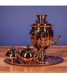 Samovar electric 3 liters "Tula" copperplated 