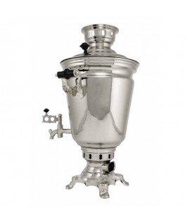 Samovar electric 4 liters "Ryumka" nickel plated Samovar electric 4 liters "Ryumka" nickel plated