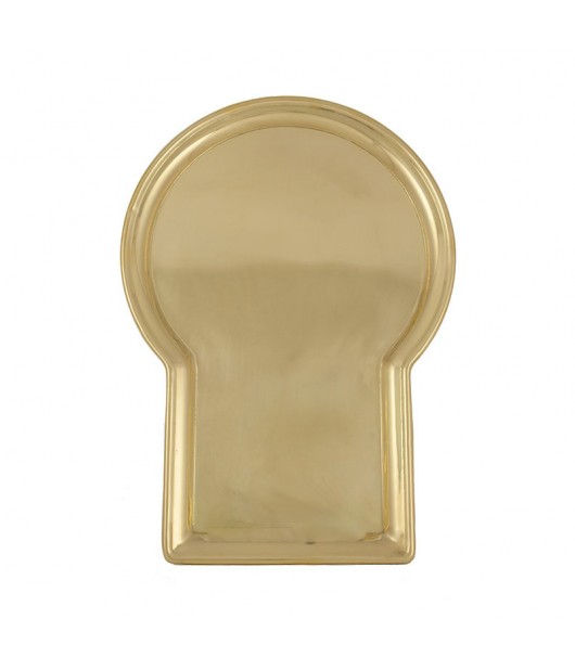 Tray "Keyhole" brass