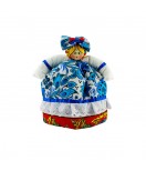 Doll for the kettle and samovar "Russian lady in the gzel dress"