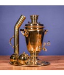 Samovar on coal, charcoal, firewood 7 liters "Traditional" in the set "Gift"