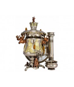 Samovar on coal, charcoal, firewood 5 liters "Hunting trophy" Samovar on coal, charcoal, firewood 5 liters "Hunting trophy"