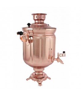 Samovar electric 10 liters "Tula" coppe plated Samovar electric 10 liters "Tula" coppe plated