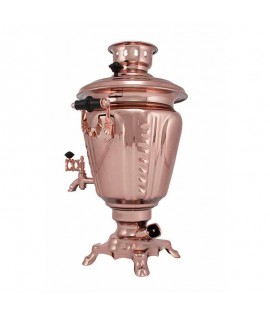 Samovar electric 3 liters "Glass" copperplated  Samovar electric 3 liters "Glass" copperplated