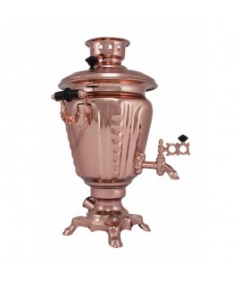 Samovar electric 3 liters "Glass" copperplated  Samovar electric 3 liters "Glass" copperplated