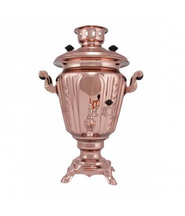 Samovar electric 3 liters "Glass" copperplated  Samovar electric 3 liters "Glass" copperplated