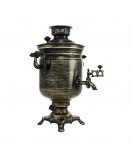 Samovar electric 3 liters "Bank" in the set "Metelitsa" hand-painting 