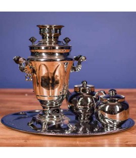 Samovar electric 1.5 liters "Tulip" nickel  Samovar electric 1.5 liters "Tulip" nickel